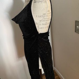 sparkle black night dress